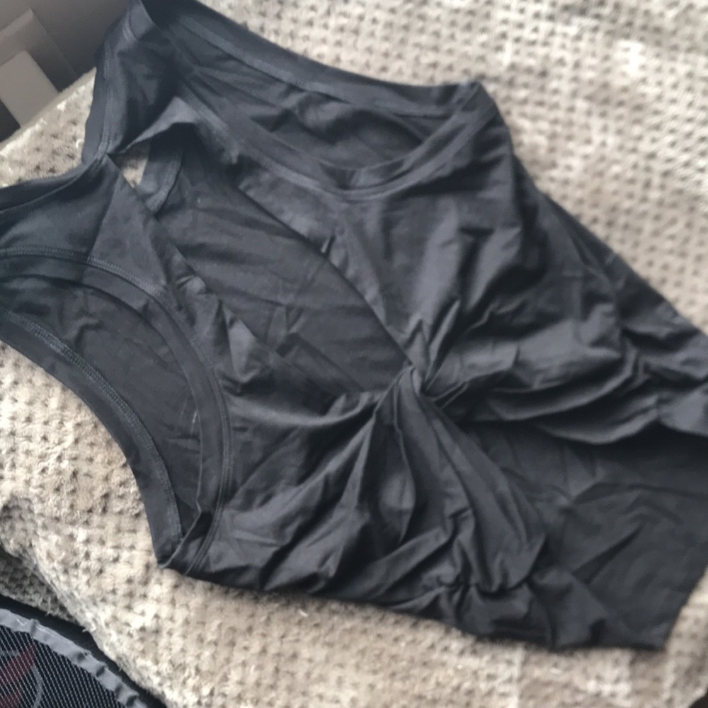 Workout tank top black